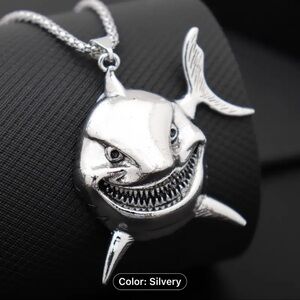 COPY - Silver Shark Pendant Necklace